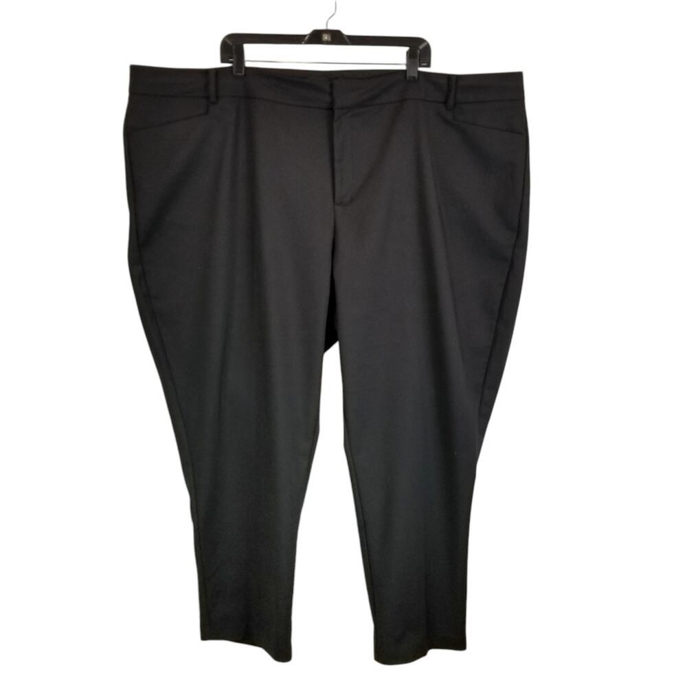 Eloquii Women's Black Flat Front Dress Pants Size 28